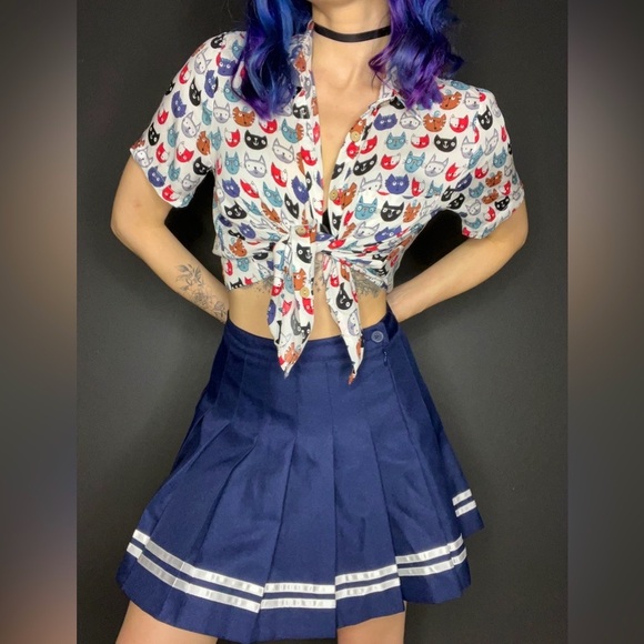 Cute Cropped Kitten Collar Top - Picture 4 of 6